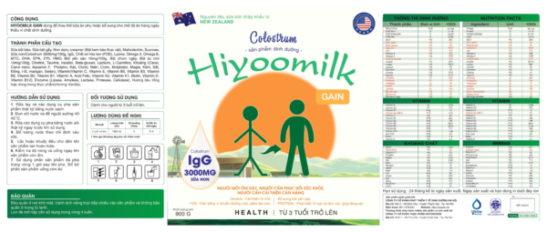 Hiyoomilk Gain