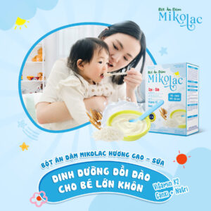 Bột Ăn Dặm Mikolac Gạo - Sữa - Dinh Dưỡng Dồi Dào Cho Bé Lớn Khôn